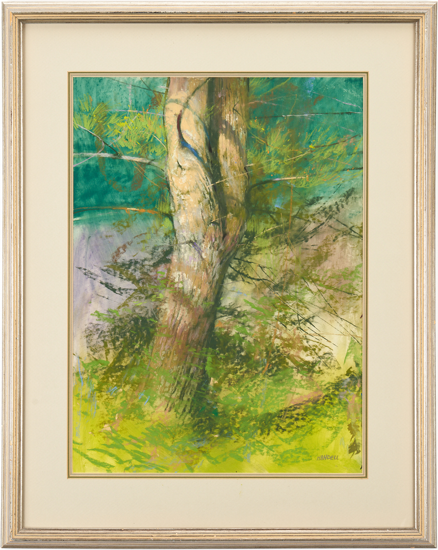 Lot 1013: Albert Handell Pastel Study of a Tree