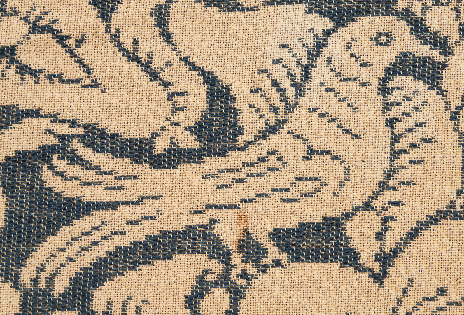 Lot 1054: Maryville Woolen Mill Blue Coverlet