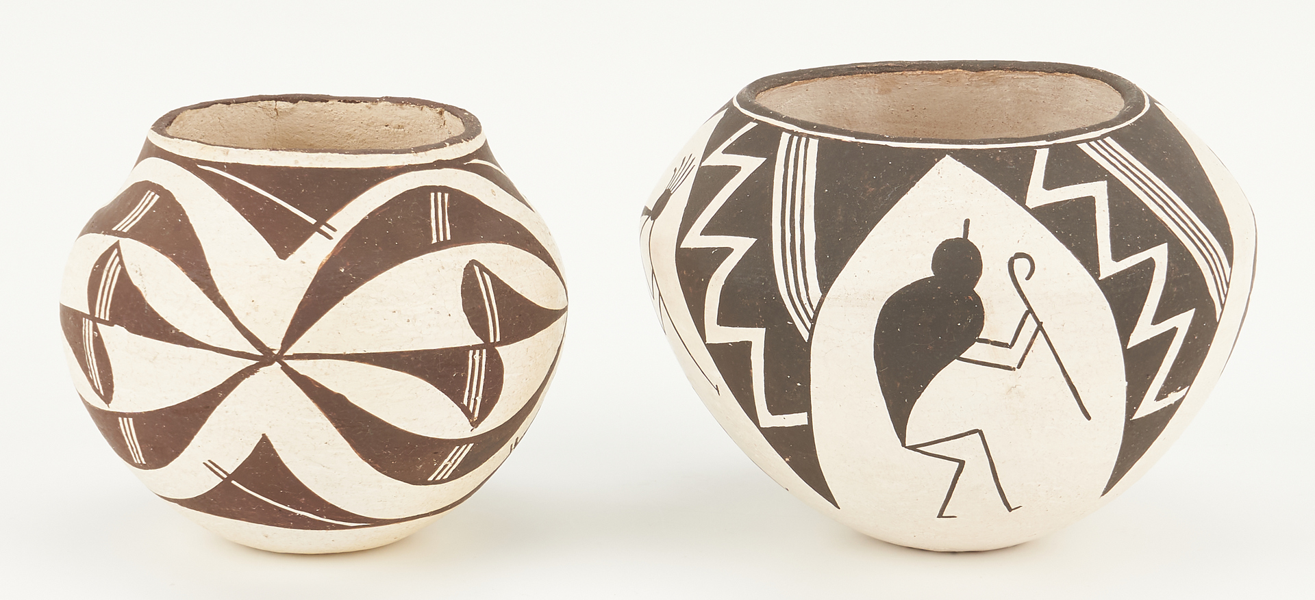 Lot 1105: 3 Acoma Pueblo, NM Pottery Items, incl. Lucy M. Lewis