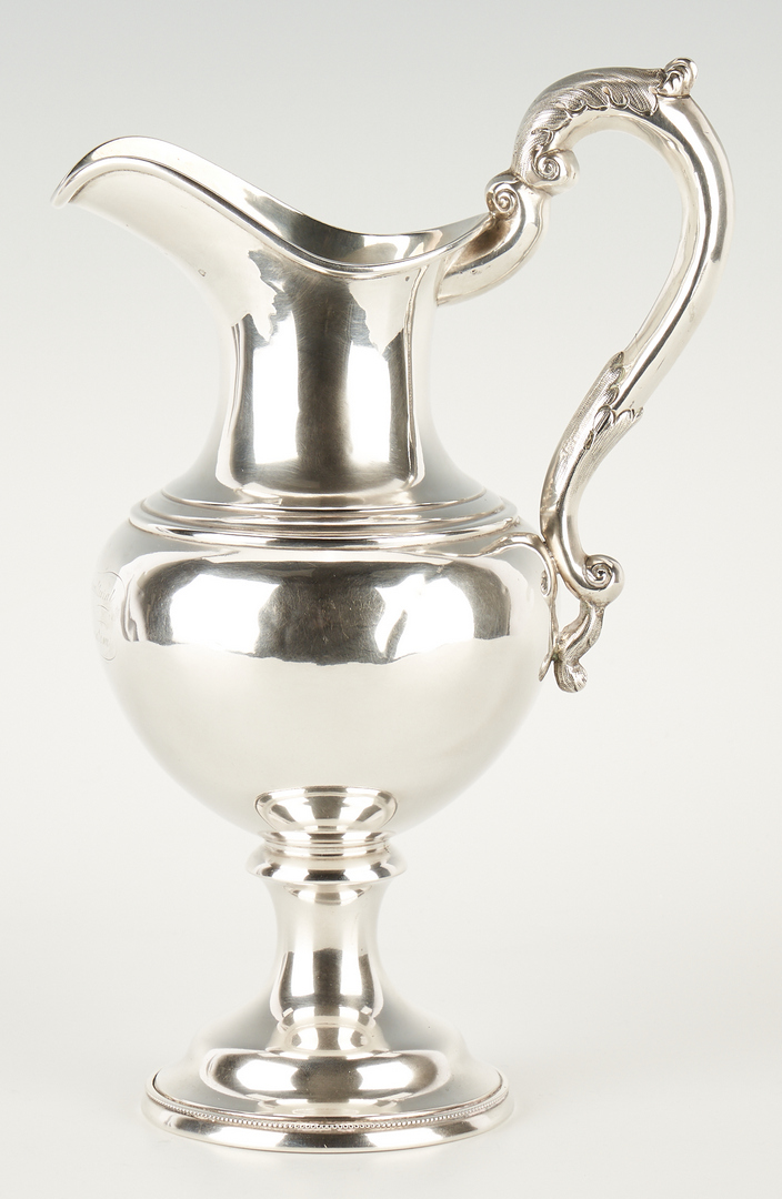 Lot 114: Kitts KY Agricultural Coin Silver Pitcher