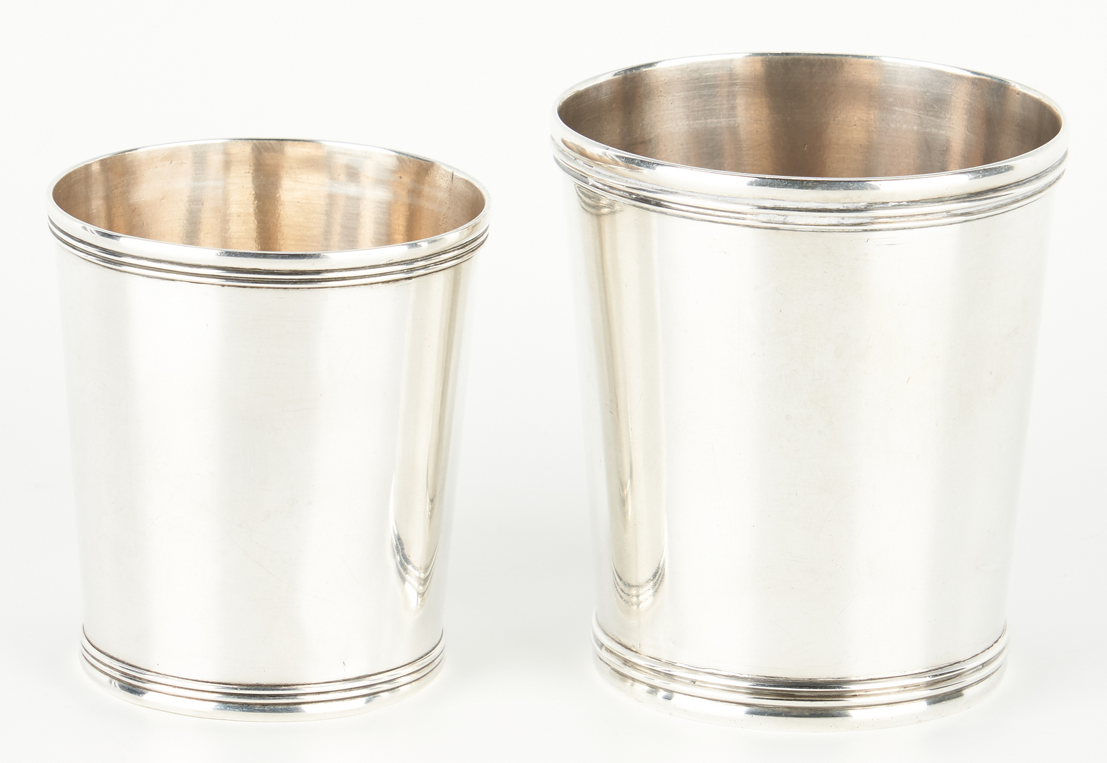 Lot 125: 2 Danville, KY Coin Silver Julep Cups, McConaghy