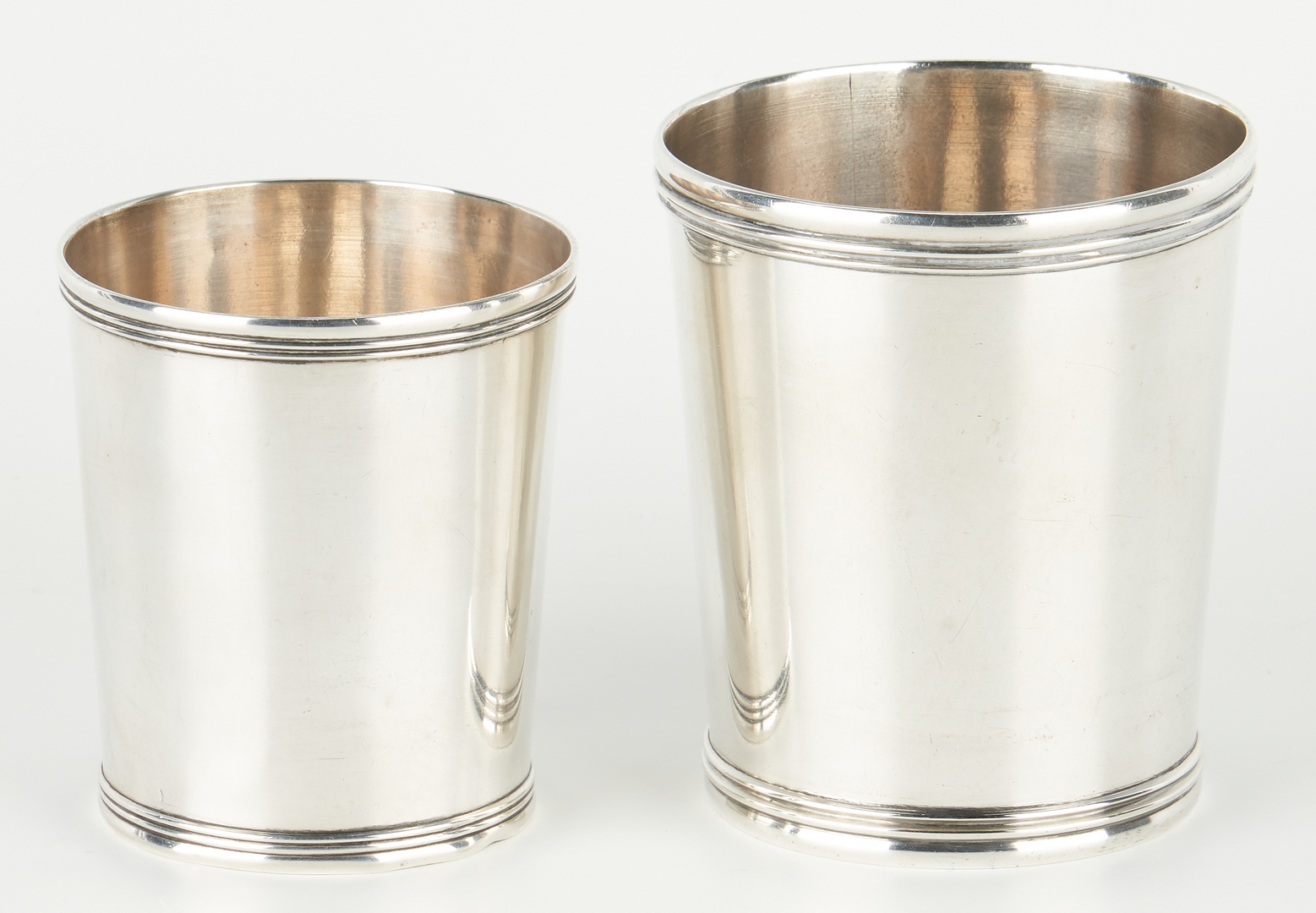 Lot 125: 2 Danville, KY Coin Silver Julep Cups, McConaghy