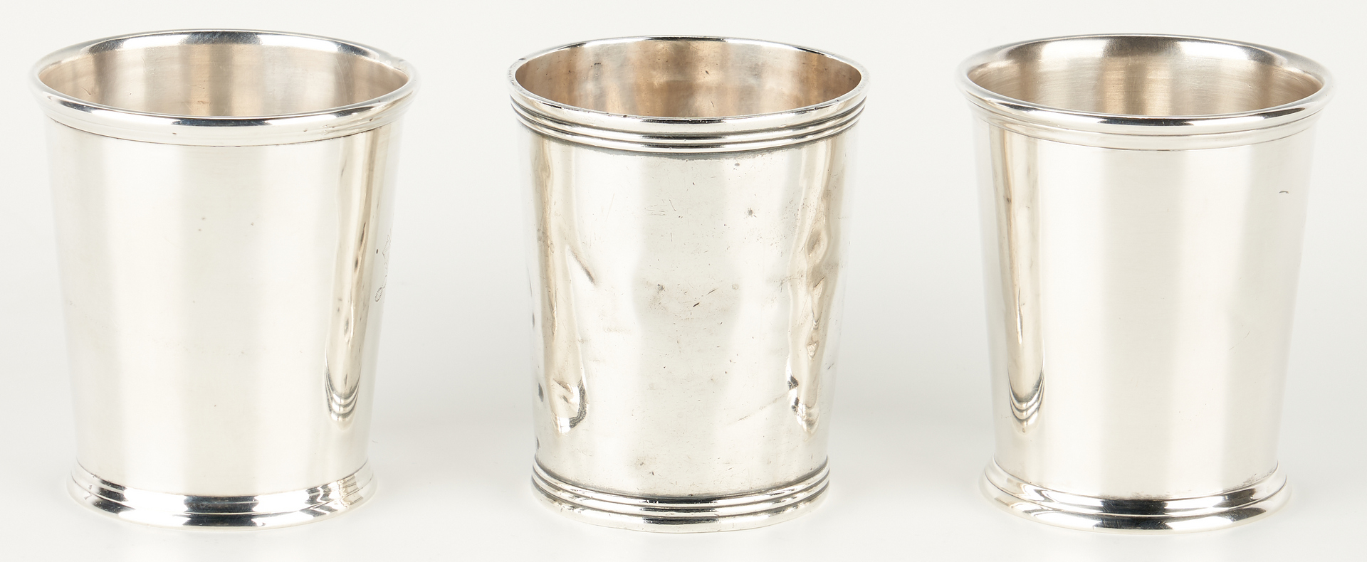 Lot 126: 3 Kentucky Akin Retailed Coin Silver Julep Cups