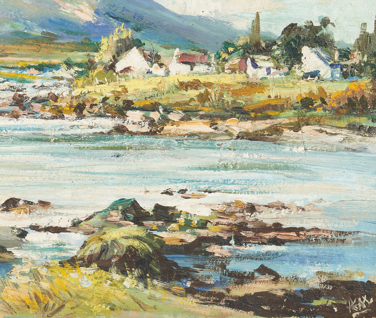 Lot 143: Kenneth Webb O/B Irish Landscape Painting