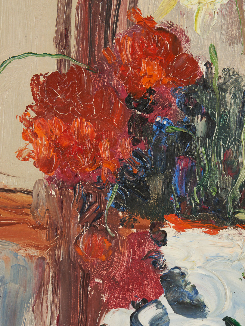 Lot 146: Leon Dabo O/B, Floral Still Life Painting