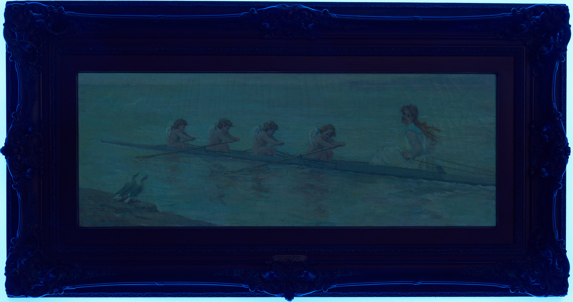 Lot 148: Frederick Stuart Church O/C Painting, Out for Spin