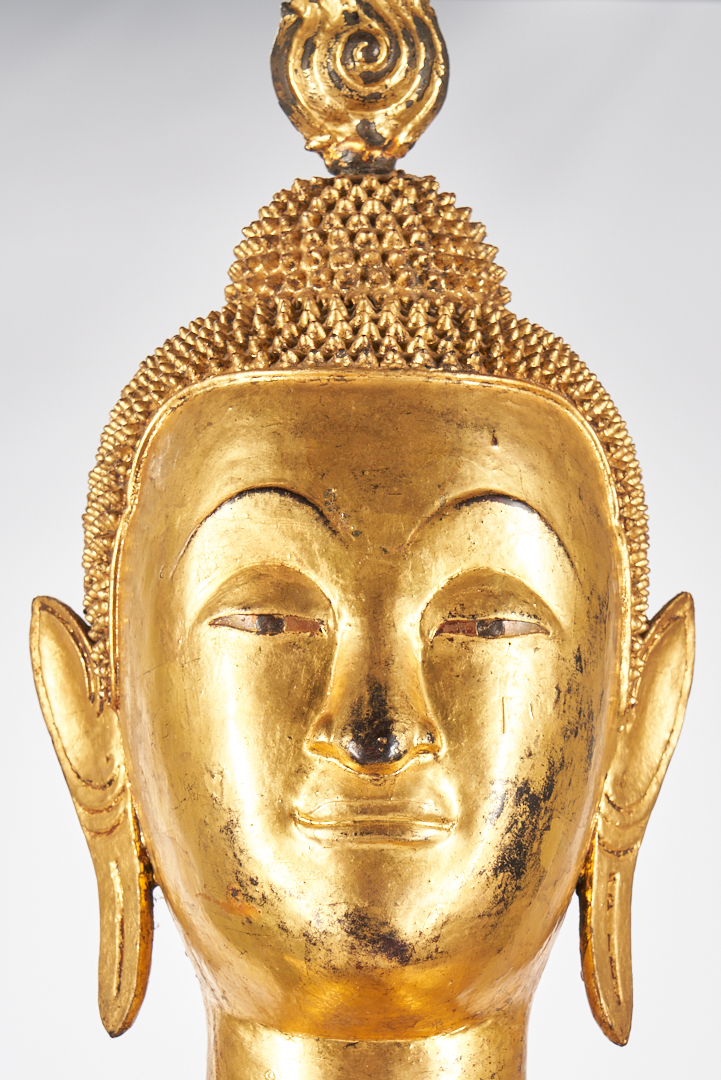 Lot 15: Large Siamese Gilt Buddha