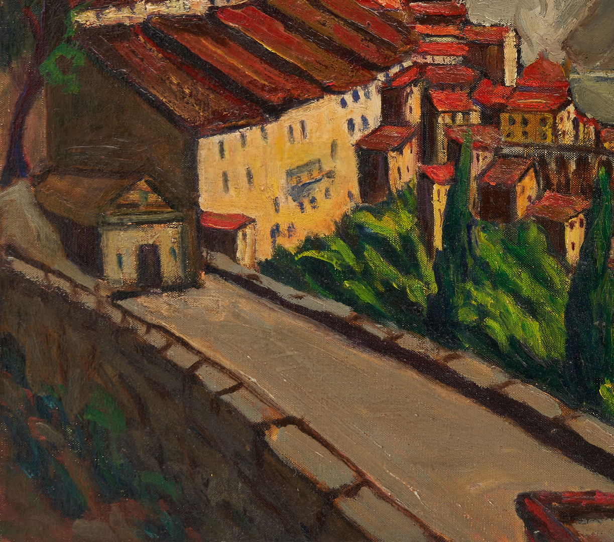 Lot 165: Nell Choate Jones Exhibited O/C French Landscape
