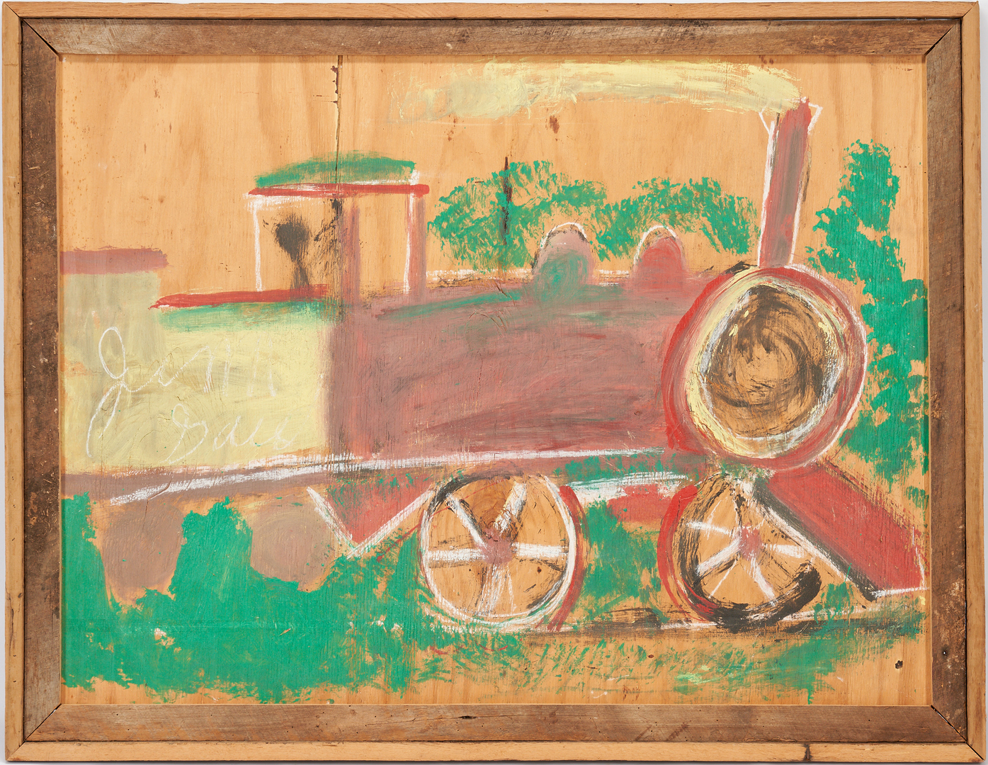 Lot 171: Large J.L. Sudduth Train Painting