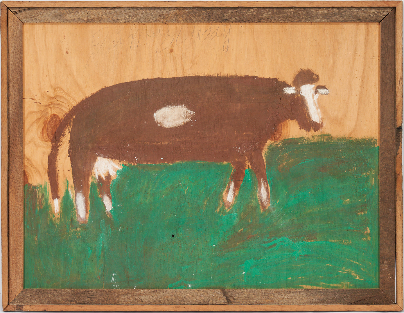 Lot 172: Large J.L. Sudduth Cow Painting