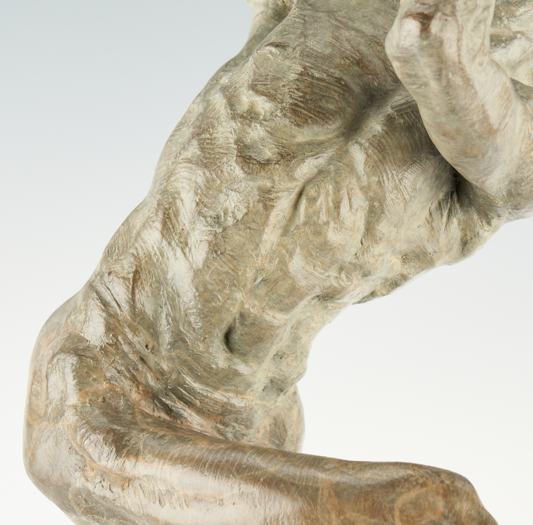 Lot 183: Richard MacDonald Patinated Bronze Sculpture, Flutist