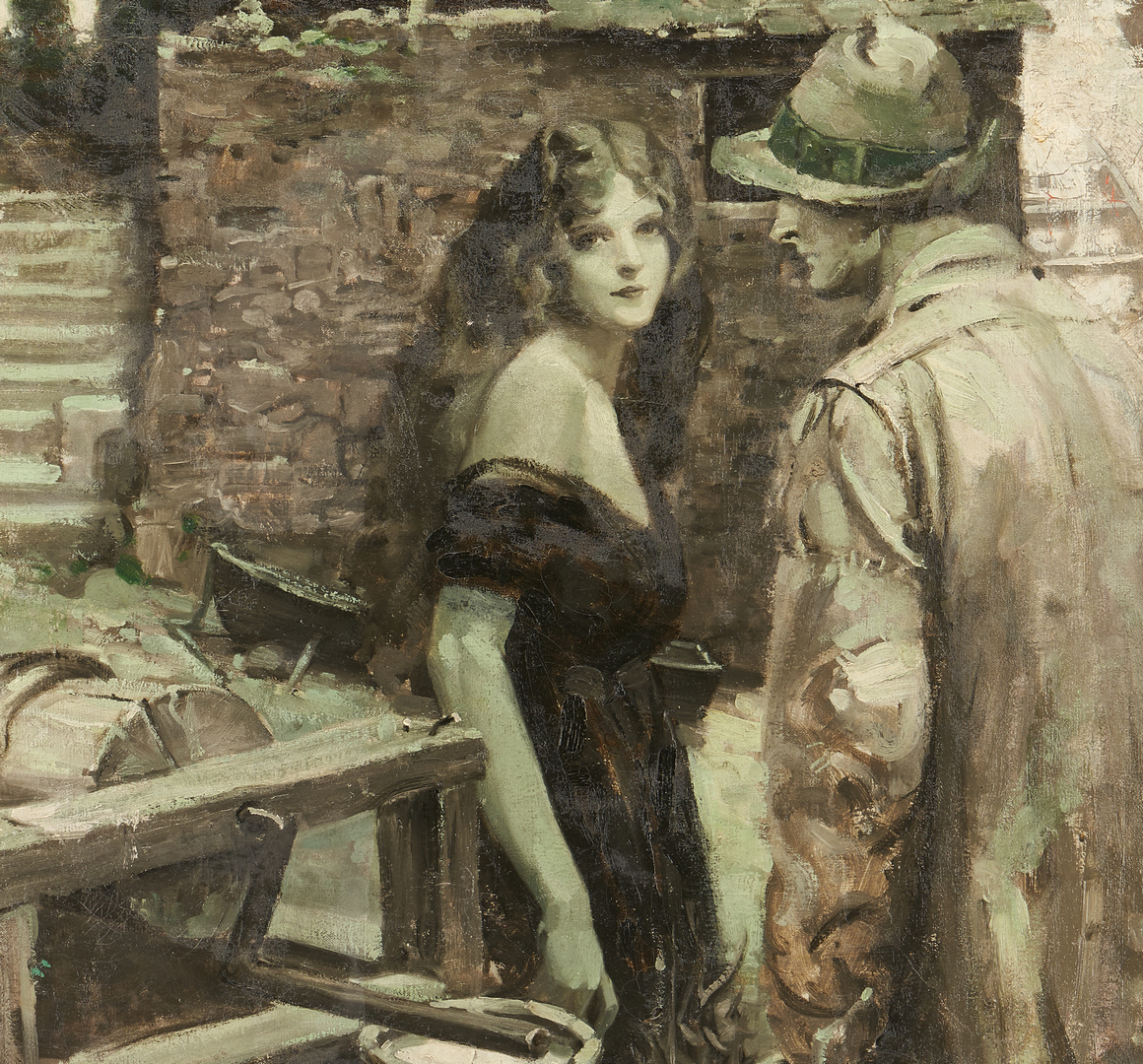 Lot 186: McCullough Partee O/C Painting, The Wishing Well
