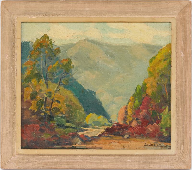 Lot 192: Louis E. Jones O/B, Smoky Mtn. Landscape Painting