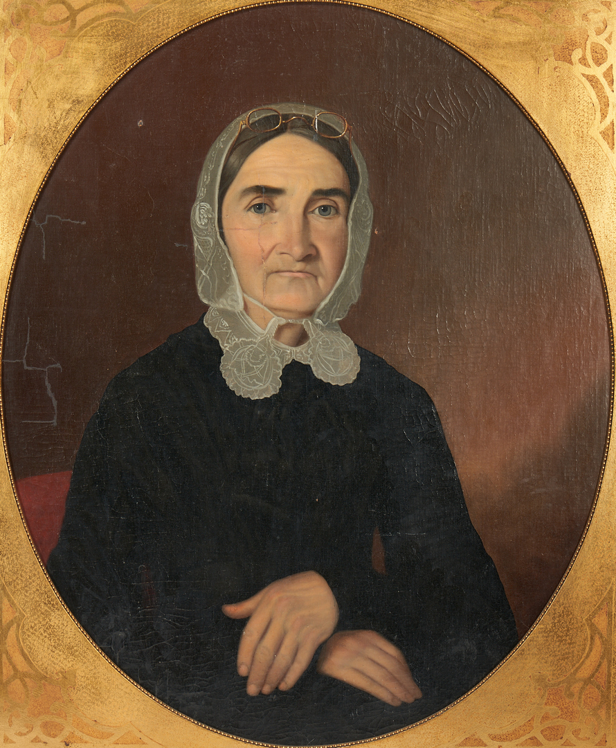 Lot 195: Samuel Shaver O/C Portrait Painting, Winifred Berry Benson