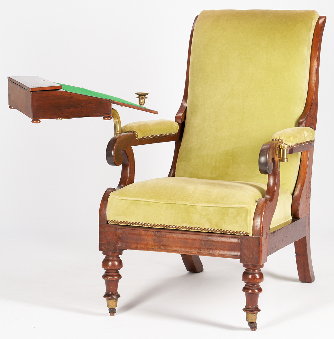 Lot 200: Writing Chair and Saddlebag, Sec. of War Carey Harris provenance