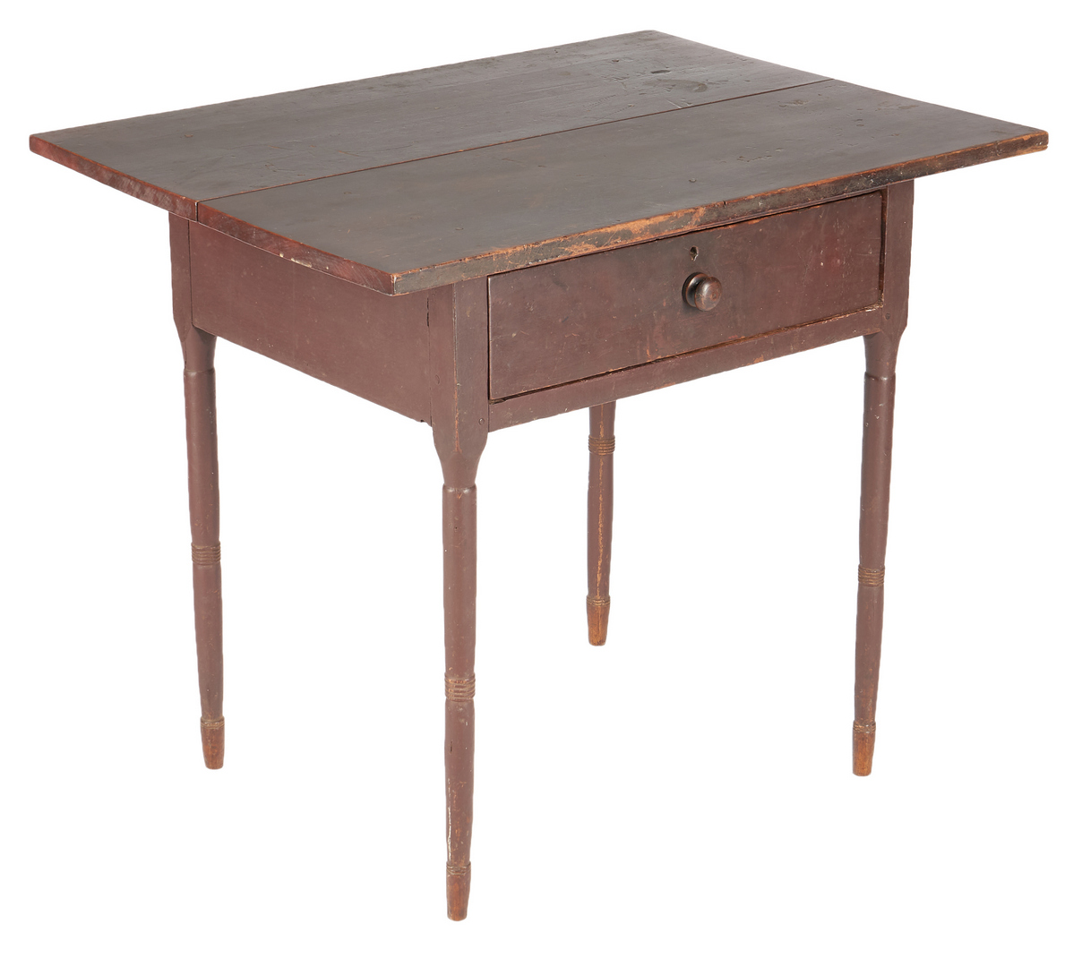 Lot 213: Southern Painted Cherry 1-Drawer Work Table
