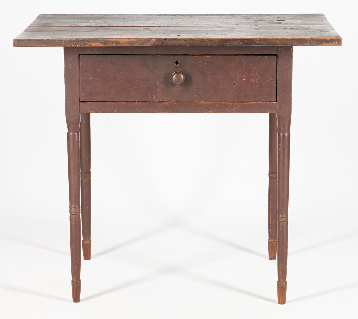 Lot 213: Southern Painted Cherry 1-Drawer Work Table