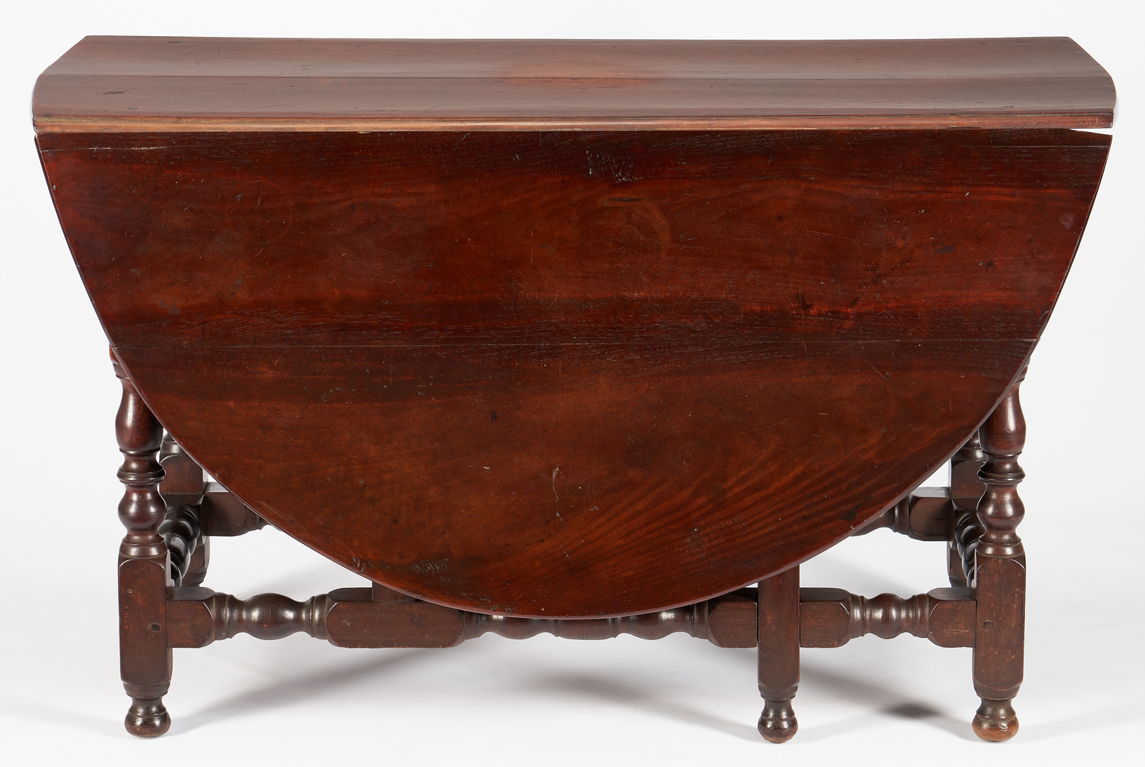 Lot 227: William and Mary Pennsylvania Two-Drawer Gateleg Table