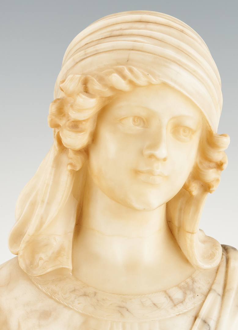 Lot 244: Italian Marble Bust of a Young Girl