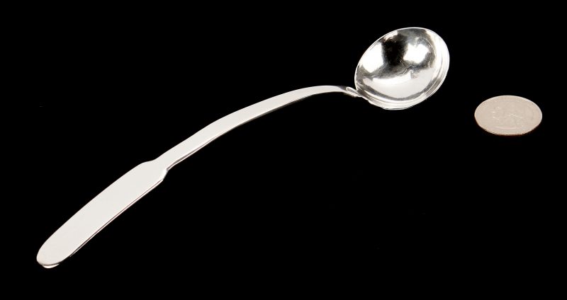 Lot 298: Outten KY Coin Silver Cream Ladle
