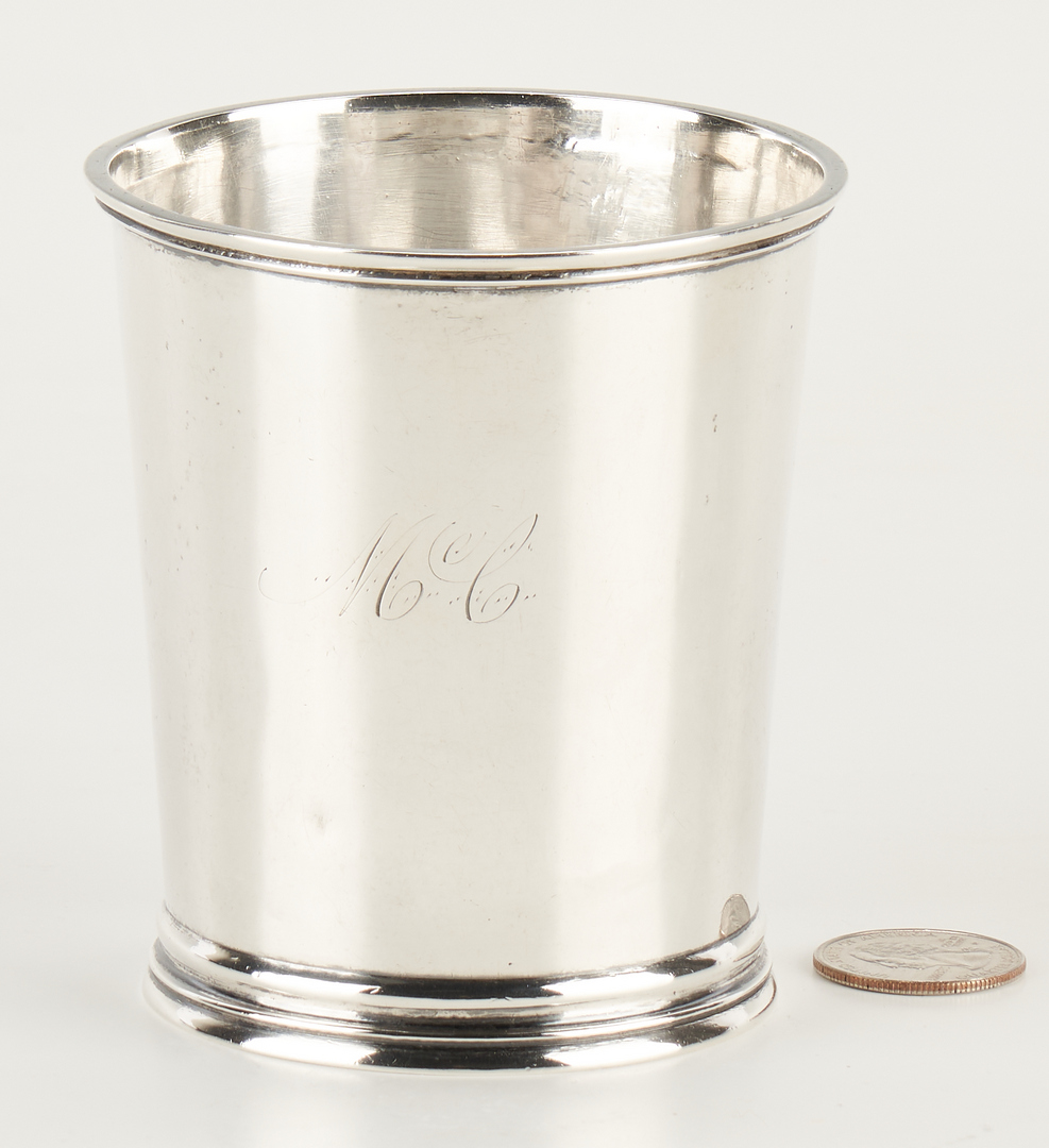 Lot 303: KY Coin Silver Julep Cup, Cutler, Lexington