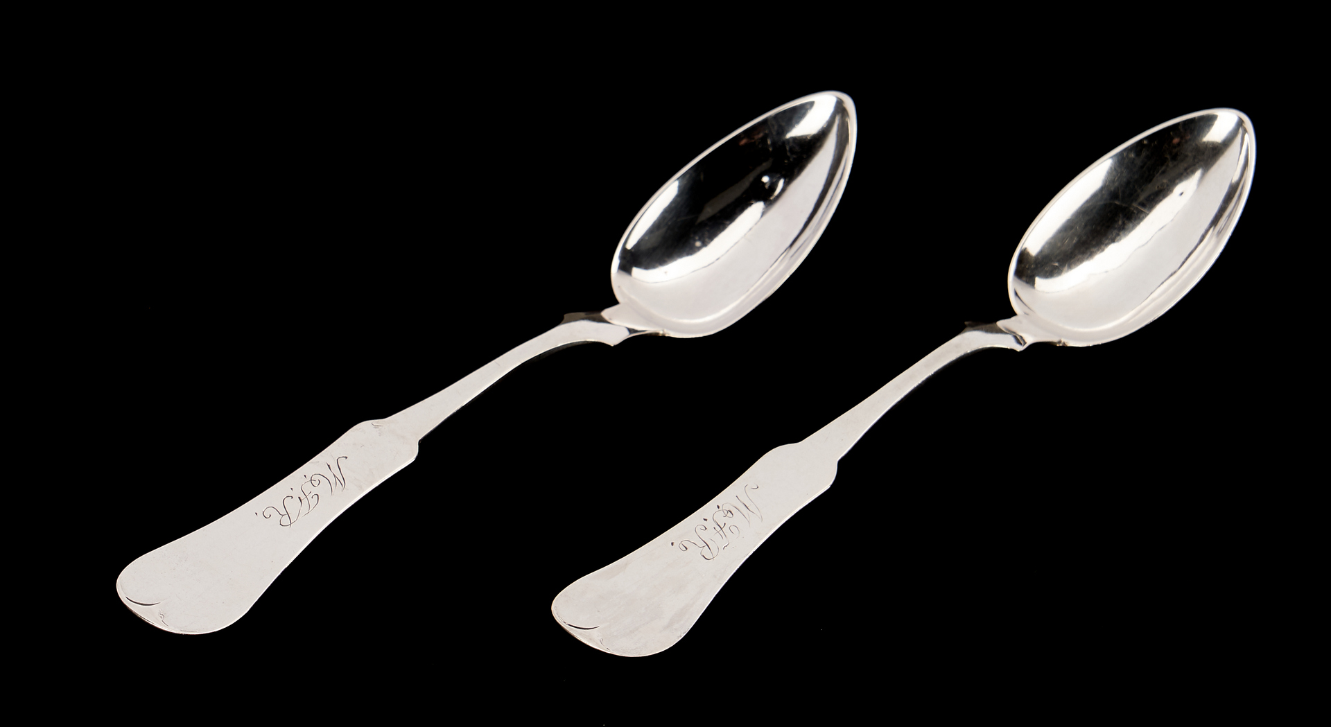 Lot 308: Coin Silver Ladle, Spoons attr. Bardstown KY and/or TN