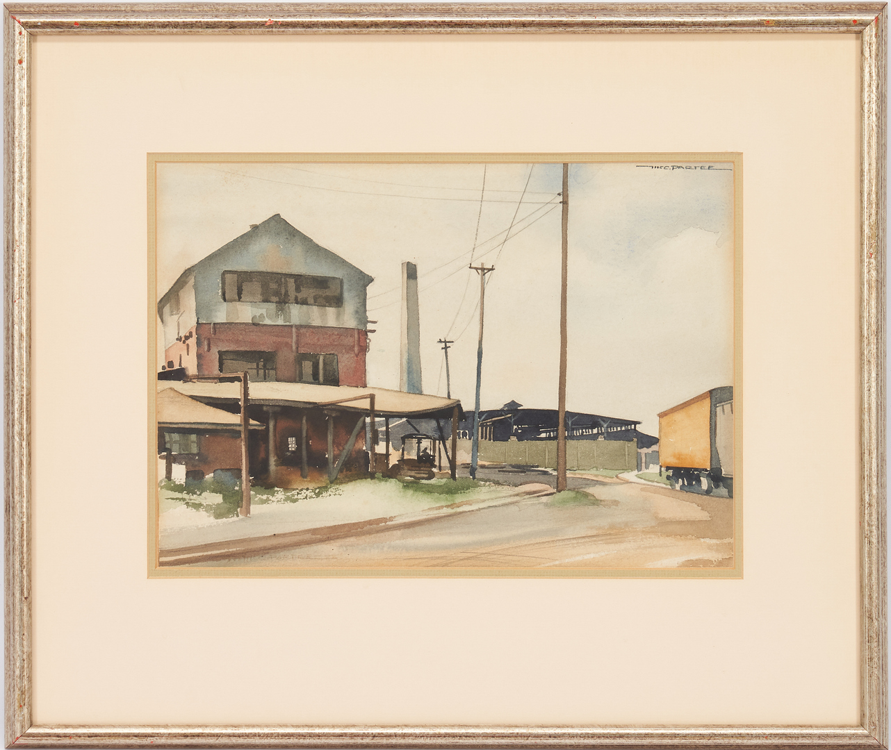 Lot 357: 2 McCullough Partee W/C Paintings, Historic 1st Ave., Nashville, TN