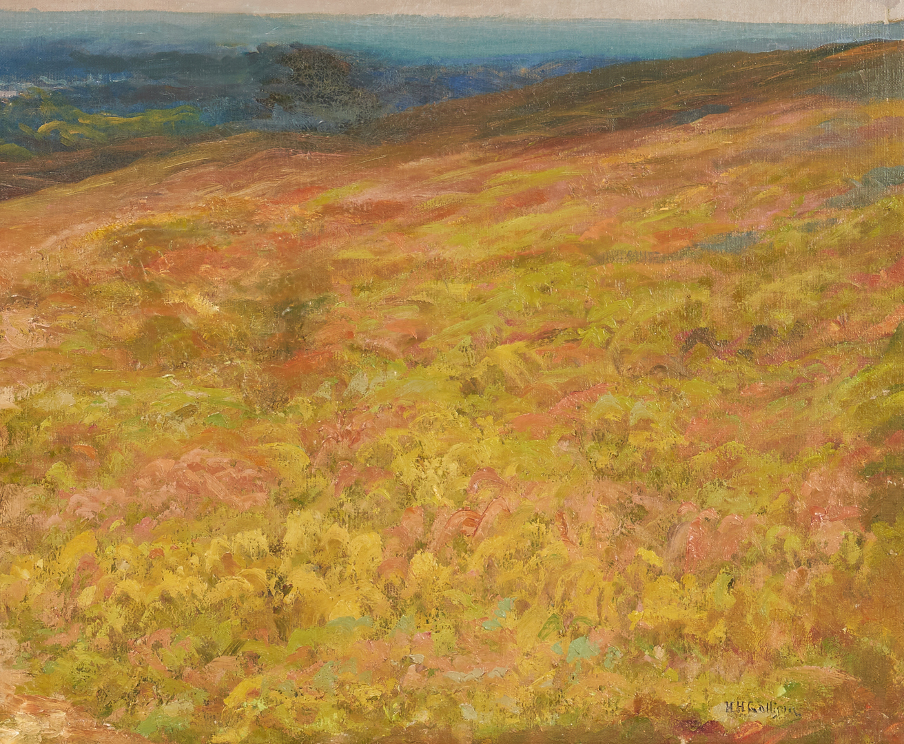 Lot 366: Henry Hammond Gallison O/C, Large Landscape Painting