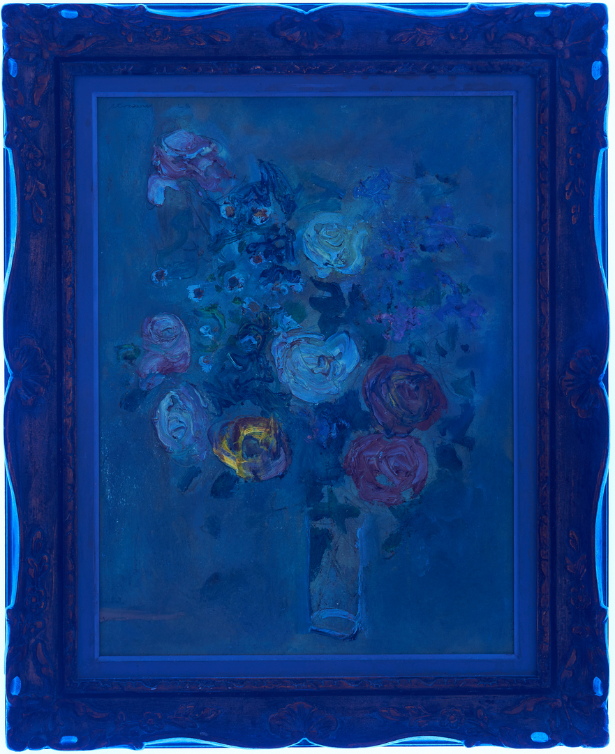 Lot 383: Sterling Strauser O/B, Floral Still Life Painting