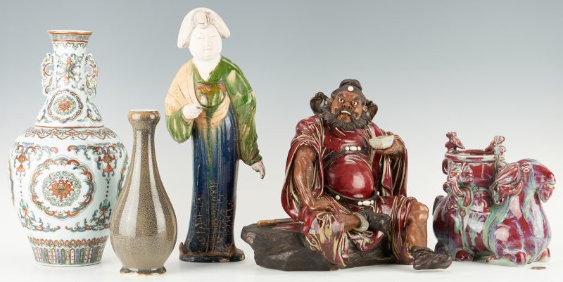 Lot 417: 5 Chinese Porcelain & Ceramic Items, World's Fair Exhibited