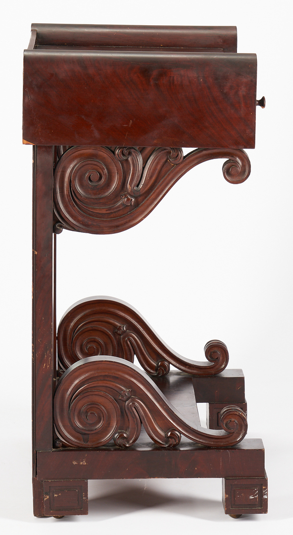 Lot 461: American Classical Revival Miniature Pier Table or Petite "Petticoat" Table