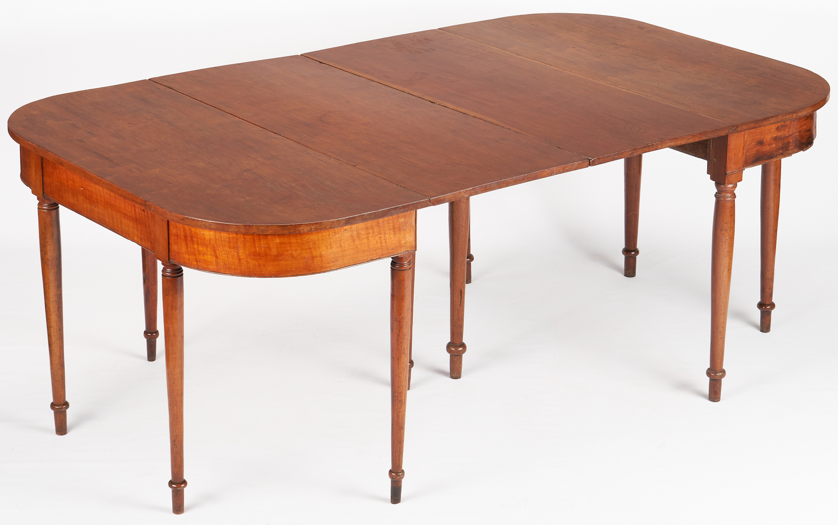Lot 473: East TN Sheraton Banquet Ends Dining Table, Hawkins Co.