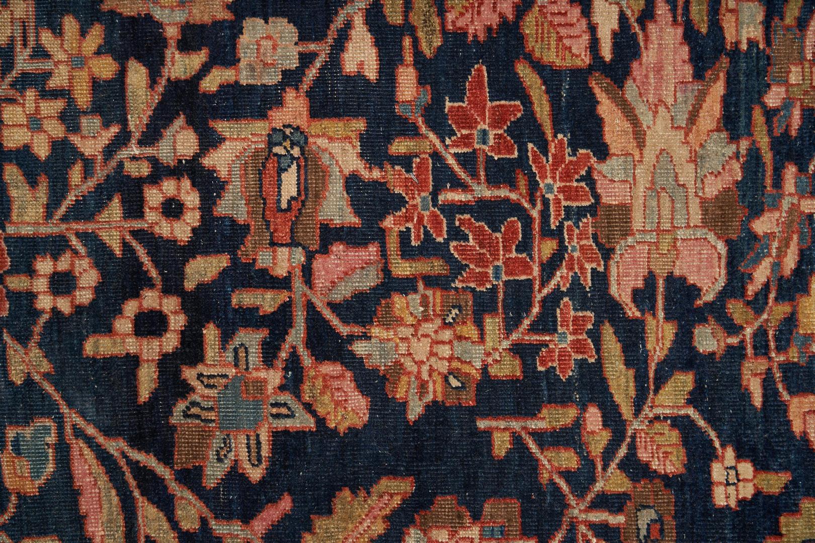 Lot 487: Antique Persian Sarouk Rug or Carpet, 13' x 10'