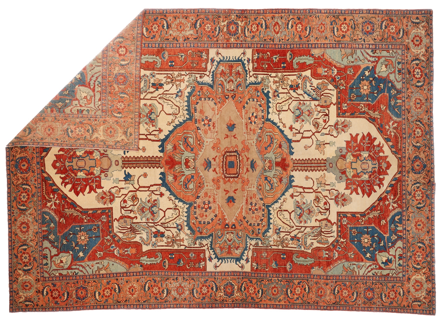 Lot 488: Large Turkish Rubia Carpet or Rug, Woven Legends