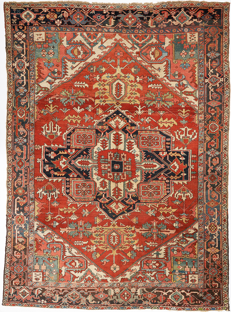 Lot 489: Persian Heriz Rug or Carpet, 9×12