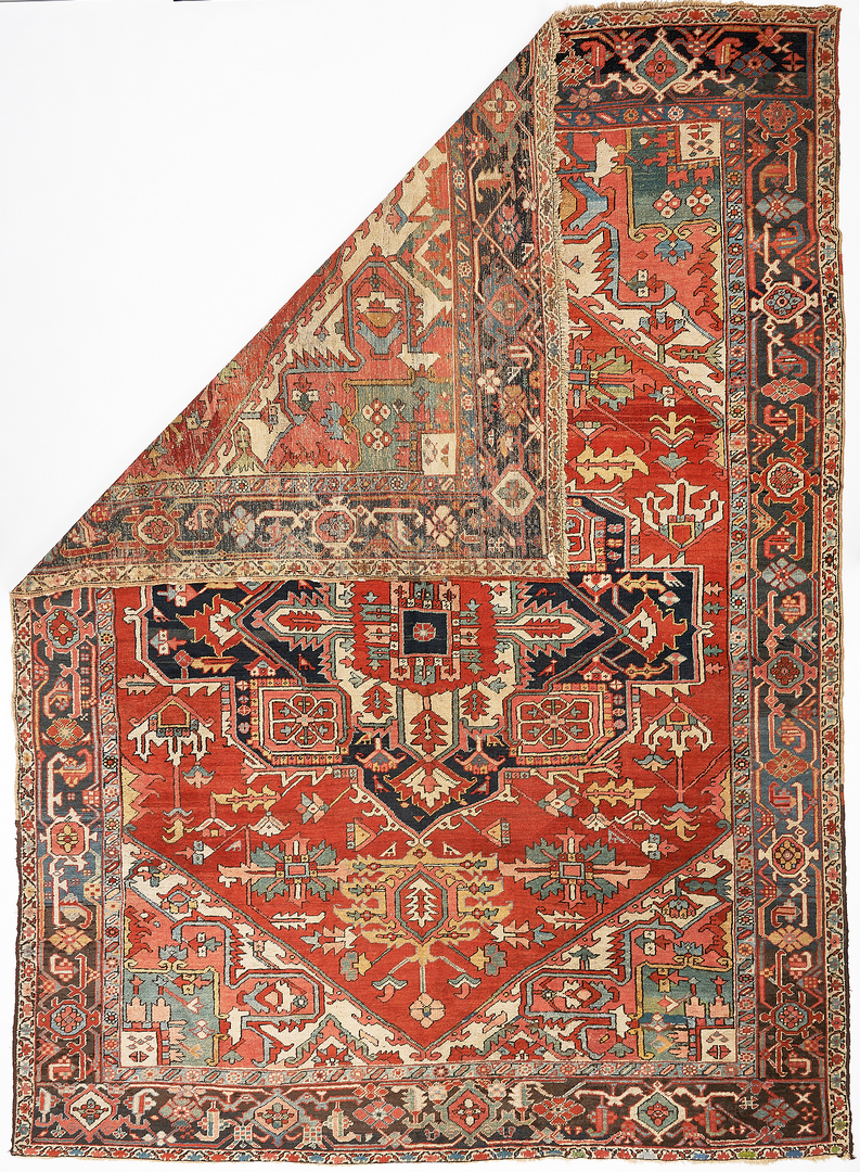 Lot 489: Persian Heriz Rug or Carpet, 9×12