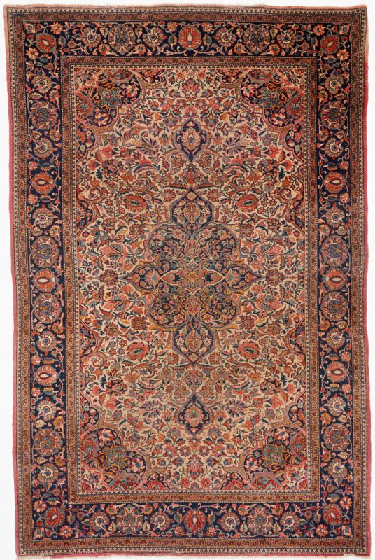 Lot 491:  Antique Persian Farahan Sarouk Rug, approx. 6 x 4