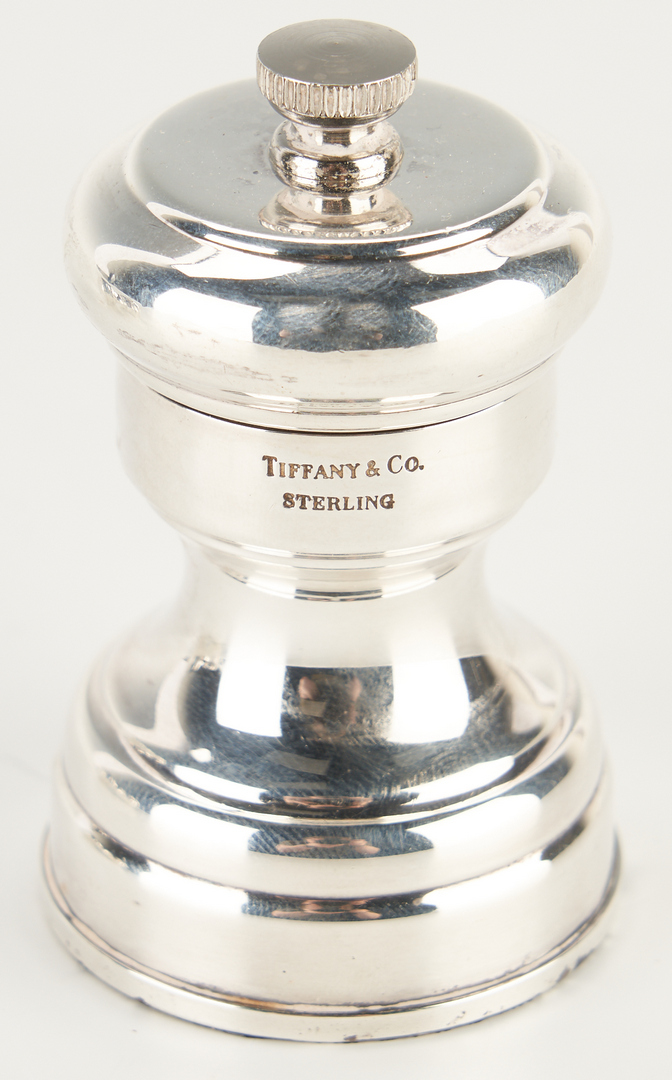 Lot 494: Tiffany & Co. Sterling Silver Salt Shakers & Pepper Grinders, 91 items