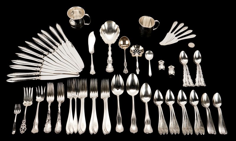 Lot 497: 75 Pcs. Assorted Sterling Silver, incl. Towle, Reed & Barton