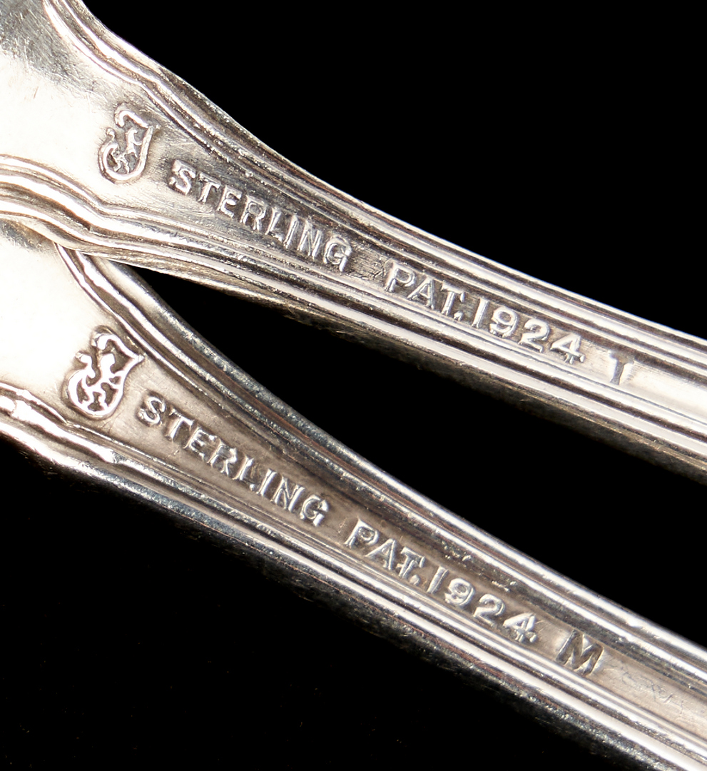 Lot 506: 64 Pcs. Towle Louis XIV Sterling Silver Flatware