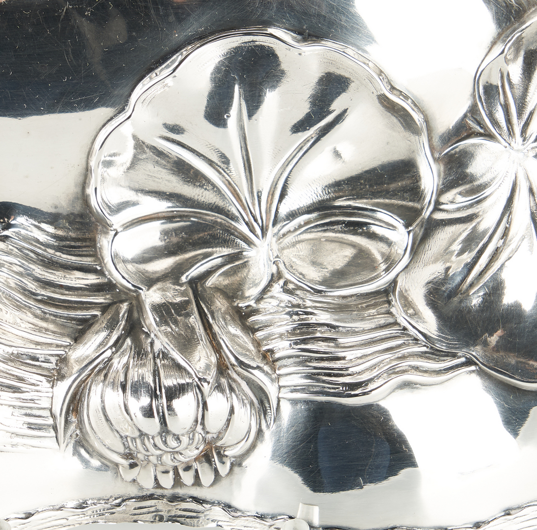 Lot 509: 5 Asst. Sterling Silver Items, incl. Water Lily Tray