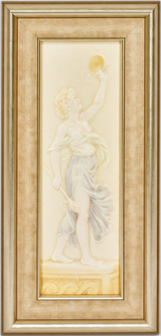 Lot 530: American Encaustic Tiling Company, Classical Female Figure