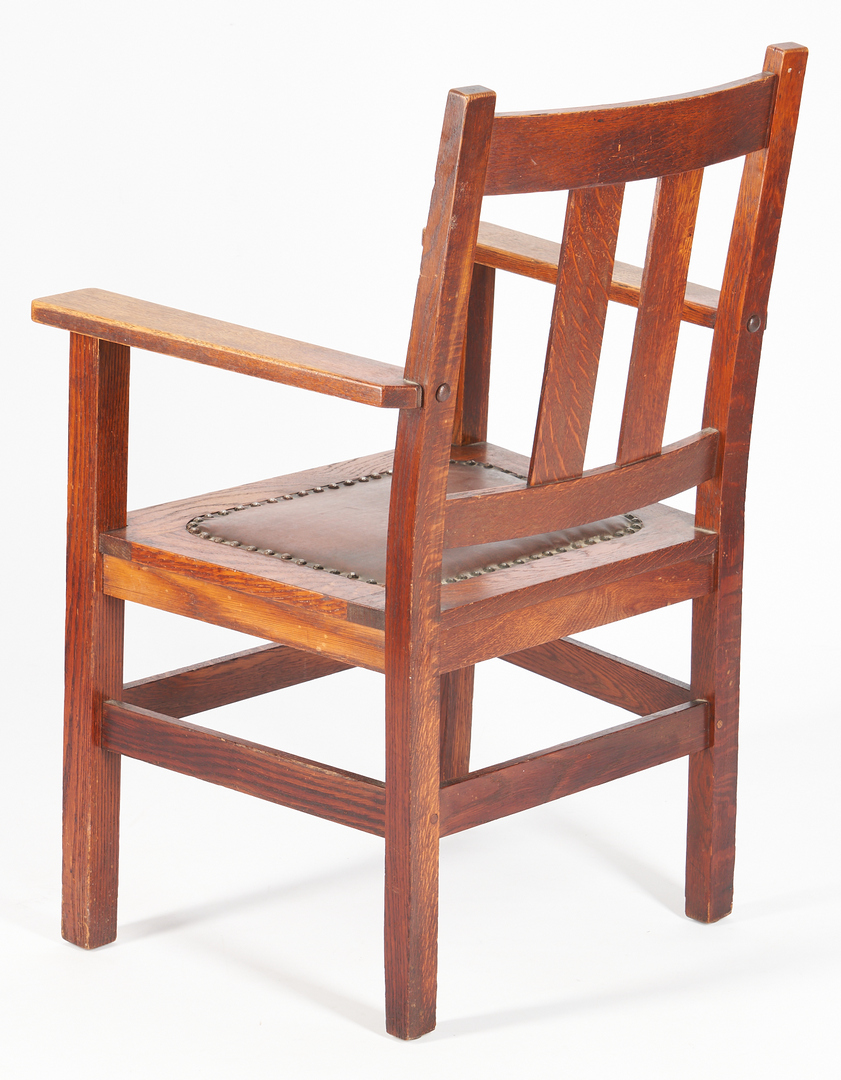 Lot 532: 6 Stickley Brothers Arts & Crafts Dining Chairs