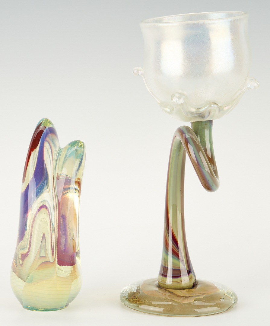 Lot 542: 4 Pcs. Art Glass, incl. Richard Jolley