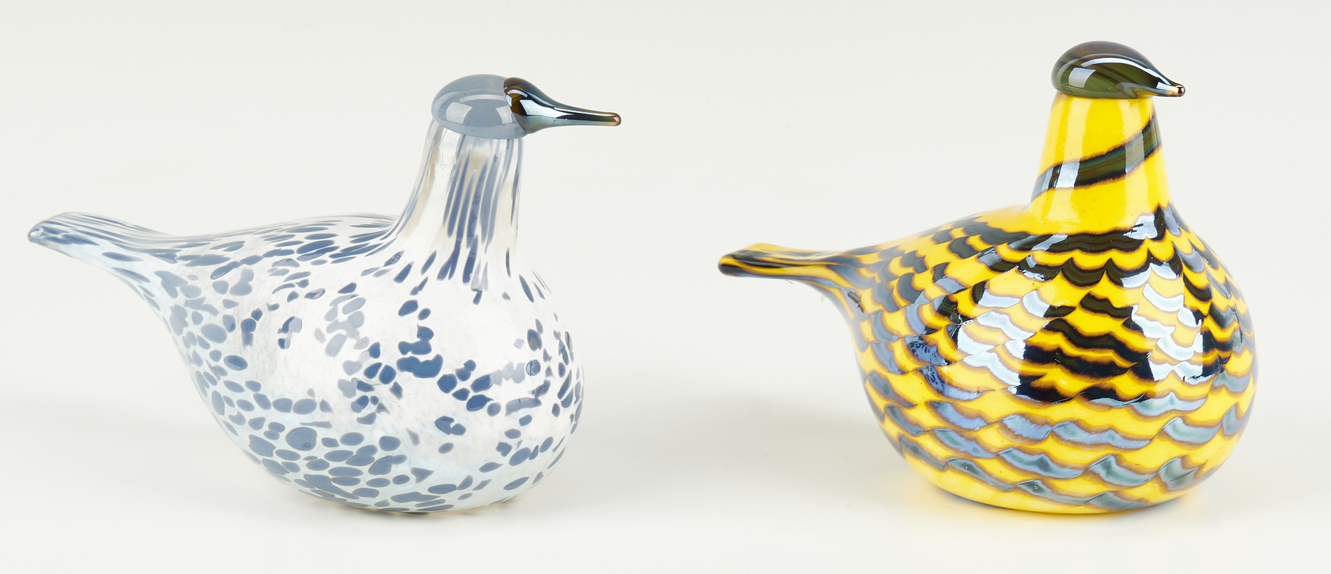 Lot 547: 4 Iittala Oiva Toikka Art Glass Birds