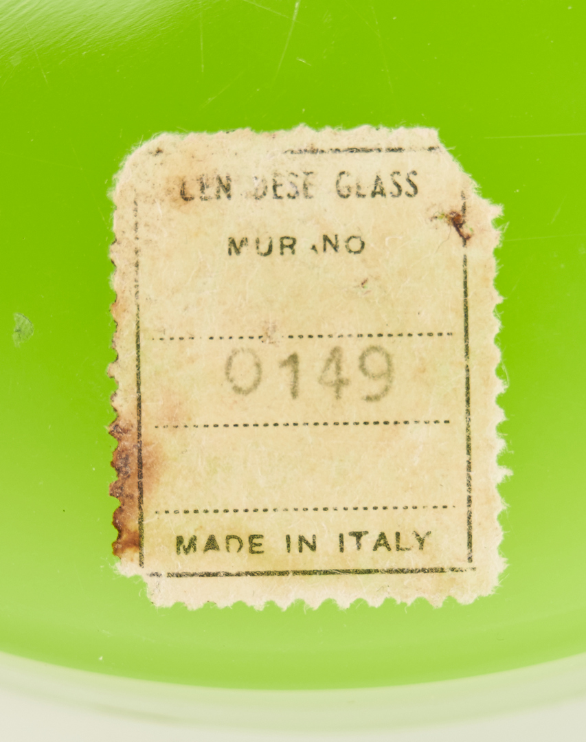 Lot 549: 18 Italian Murano Opaque Glass Table Accessories