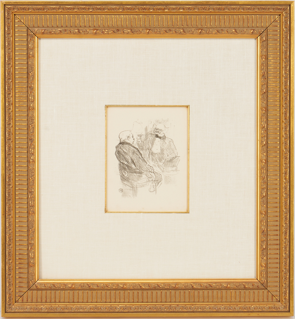 Lot 559: Henri Toulouse Lautrec Lithograph, "Clemenceau et L'Oculiste Mayer"