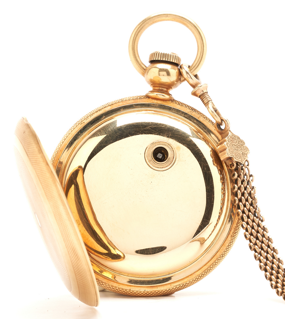 Lot 55: English Fusee Pocket Watch, 18K Gold Case