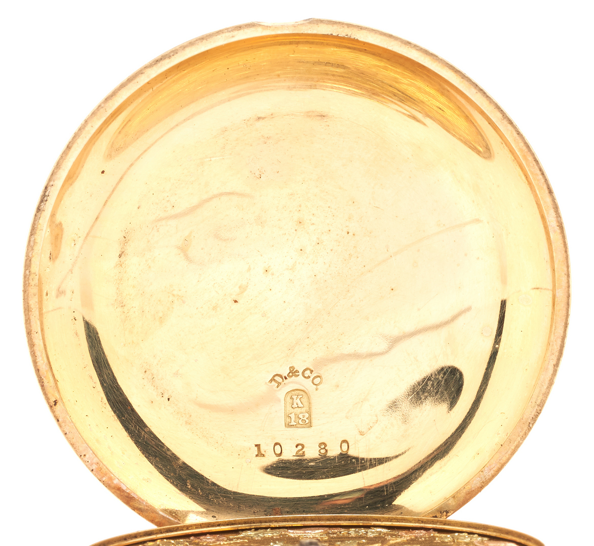 Lot 55: English Fusee Pocket Watch, 18K Gold Case