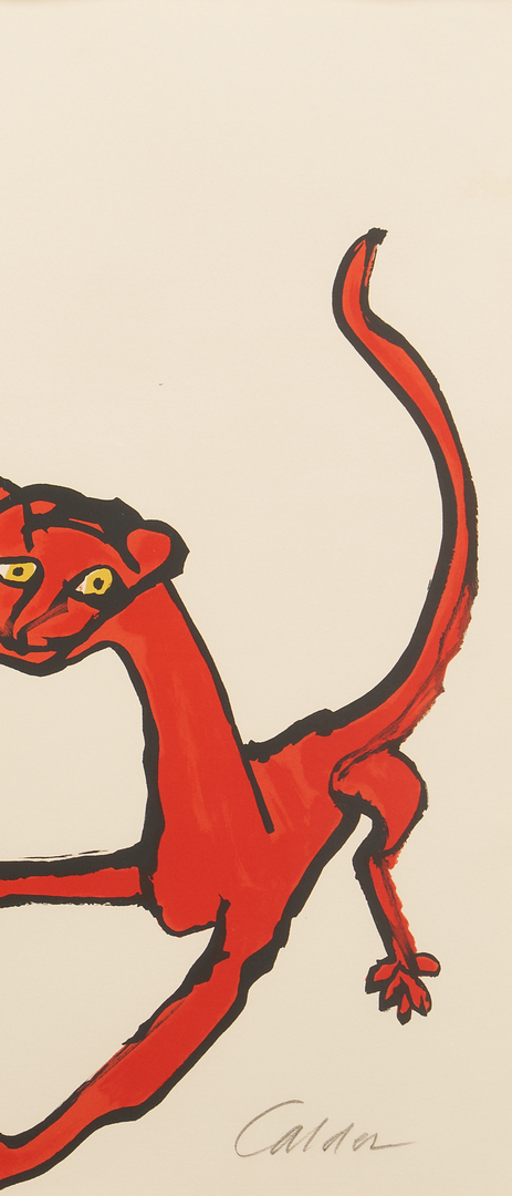 Lot 561: Alexander Calder E.A. Color Lithograph, Animals